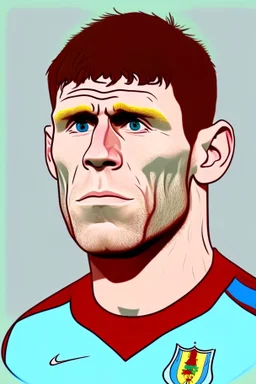 James Milner English football player cartoon 2d