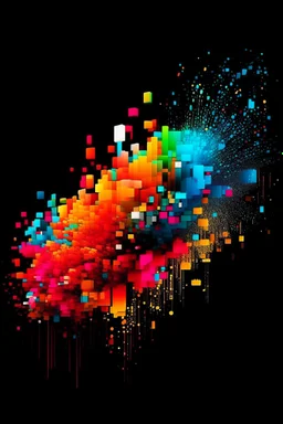 pop art pixels 10000 images abstract particles
