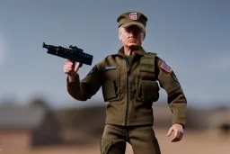 G.I. Joe toy doll army soldier Donald Trump, gun,boots, berets, high definition, elbow, legs, hands