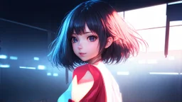 volumetric, Funky pop, photorealistic dramatic anime girl, vfx, ufotable art style, atmosphere, smooth, photorealistic dramatic