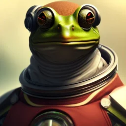 portrait male anthro frog dressed in astronaut outfit character full body precis no blur, concept art, character sheet, nier automata, Alexander Mandradjiev cyberpunk, trending on artstation, featured on pixiv, hyper detail, cinematic composition, 8 k, detailed face