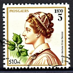 A postage stamp is also a product label