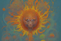 psychedelic sun by james jean