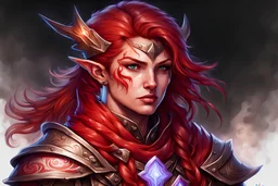 Realistic Fantasy Art mini marker profile of classes : warrior mage rouge healer