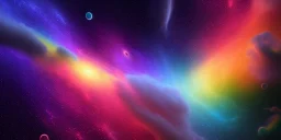 pastel rainbow galaxy dreamscape