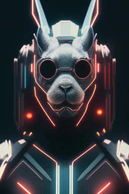 MCU Portrait, Front image, cyberpunk rabbit-woman, mask, black red color, latex suit, photo studio, highly detailed, concept art, smooth, unreal engine 5, god rays, ray tracing, RTX, lumen lighting, ultra detail, volumetric lighting, 3d, finely drawn, high definition, high resolution.