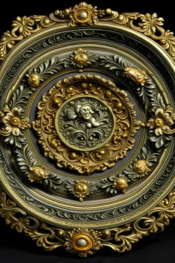 Plate in baroque style