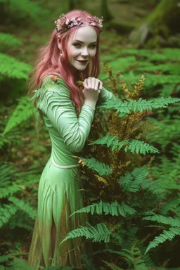 [faerie] In this moment, Fiona is the very embodiment of the forest's joy and magic. Her laughter, her playfulness, and her connection with the world around her are all reflections of the boundless wonder that resides within her. As she rolls amidst the ferns, she's not just a faerie; she's a living testament to the beauty of surrendering to the magic of the moment.