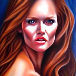 BornFree, lady, full body, realistic Portrait painting, detailed, medium shot