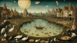 Style Hieronymus Bosch, order, peace, luxury, dream world, calm beauty, fantasy world, magic, beautiful composition, exquisite detail