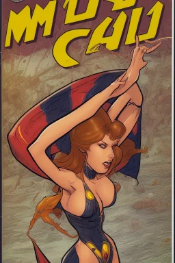 Comic book front cover containing bikini