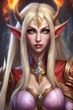exotic world of warcraft beautiful blood elf