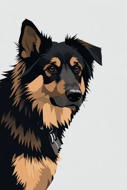 popular dog breeds in the style of shepard fairy