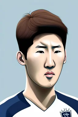 Son Heung-min Footballer cartoon 2d