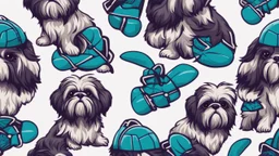 Charlotte hornets logo shih tzu