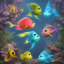 cute fish “wearing avatar make up” Pandora