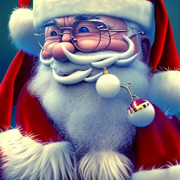  octane render, 8k, high detail, Santa , portrait, jolly, happy, realistic