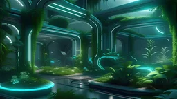 futuristic garden