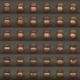 sprite sheet character, rimworld style