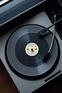 birds eye view turntable paying white lable vinyl