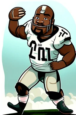 Kholit River Former football player cartoon 2d