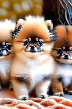 cute little Pomeranian puppies