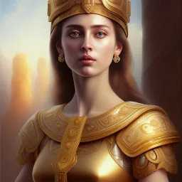 Ultra detailed fullbody Portrait in oil on canvas of Athena in typical noble Greek woman’s dress with the addition of a hoplite’s open-face helmet ,intense stare,extremely detailed digital painting, extremely detailed face,crystal clear Big eyes, mystical colors ,perfectly centered image, perfect composition, rim light, beautiful lighting,masterpiece,8k, stunning scene, raytracing, anatomically correct, in the style of robert e howard and Ken Kelley and Ohrai Noriyoshi and Simon Bisley and t