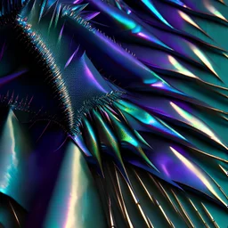 iridescent cloth with spikes