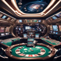 A casino in the International Space Station