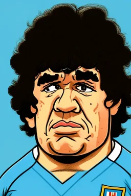 Diego Maradona cartoon 2d