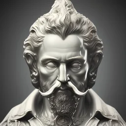 vintage style of statue thinking