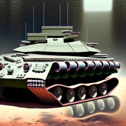 How large can the treads be on a tank?