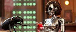 beetle juice and a Sigourney Weaver robot