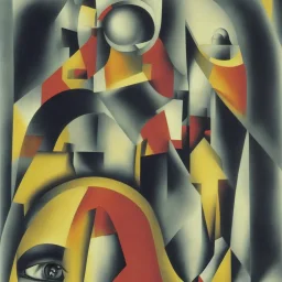 I gazed at the pedestrians hoving into view from behind me in the same way as did the watchers in the Platonic den, Dada, Surrealism, by artist “Raoul Hausmann,” by artist “Aleksandr Rodchenko", complementary colors, analogous colors, perspective, deep focus, centered, crisp, clear, high resolution