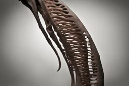 An animal's stiffened rib, huge