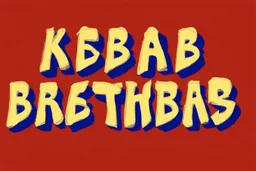 Jesus Christ is Writing the text: "KEBAB BROTHERS" using a spray can in the subway