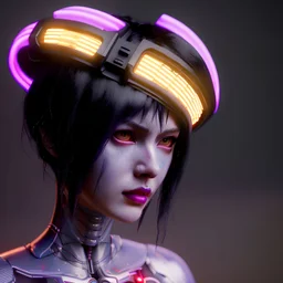 Ghost in the shell style, pretty cyber woman, cables, futuristic, blood, black, gold, brown, geisha style, decorative color feathers, simétrico, circuits, neon style, a lot of led lights, fog, rain, vibrant color, highly detailed, art stations, concept art, smooth, unreal engine 5, god rays, ray tracing, RTX, lumen lighting, ultra detail, volumetric lighting, 3d, finely drawn, high definition, high resolution.