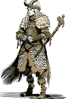 Girl Archer concept art, small head, full body, sketch, coll style, bow