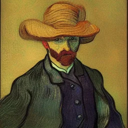 Portrait of a turtle Vincent van Gogh style