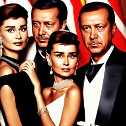 Recep Tayyip Erdogan and Audrey Hepburn partner