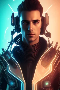 cyberpunk, head, men, portrai, tron