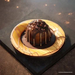 the world's most decadent maximalist dessert, oozing caramel, chocolate maximalism, unreal engine, maximalist dessert