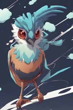 bird, scifi anime style