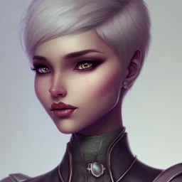 female drow short hair