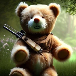 living realistic fantasy wild teddy bear like