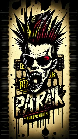 Punk poster design shop (instagram reel) logo