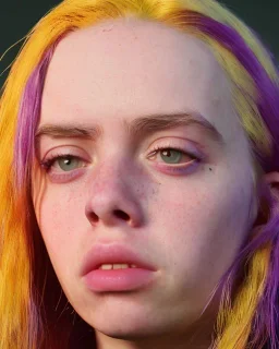 Billie Eilish, clip, photorealistic, 8k