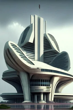 Futuristic Architecture of the building of Reserve bank of India
