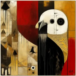 Sloth contrivance, by Colin McCahon and VS Gaitonde, mind-bending image, fragmented, subconscious deconstructivism, dull yellow and black and white and pastel red color scheme