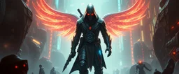 epic destiny saviour thief leader, cyberpunk setting